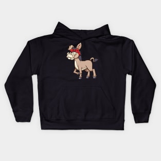 Female Donkey Kids Hoodie